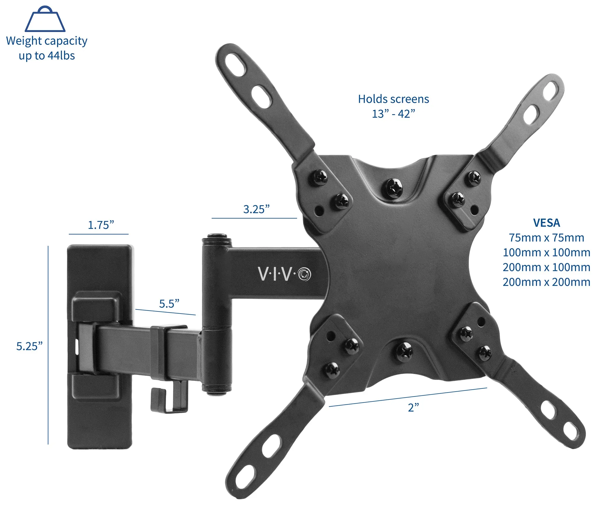 Wall Mount for 13” to 42” TVs