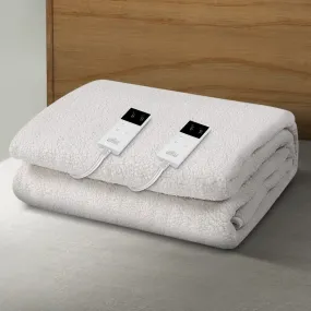 Wendell Electric Soft Blanket Queen Size Fleece - White Wendell Electric Soft Blanket Queen Size Fleece - White