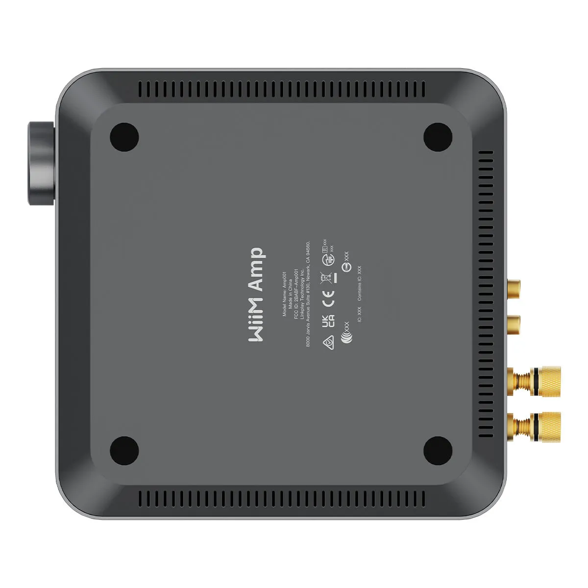 WiiM Amp Multiroom Streaming Amplifier with AirPlay 2, Chromecast, & Voice Control (Grey)