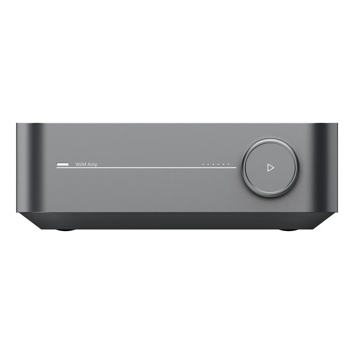 WiiM Amp Multiroom Streaming Amplifier with AirPlay 2, Chromecast, & Voice Control (Grey)