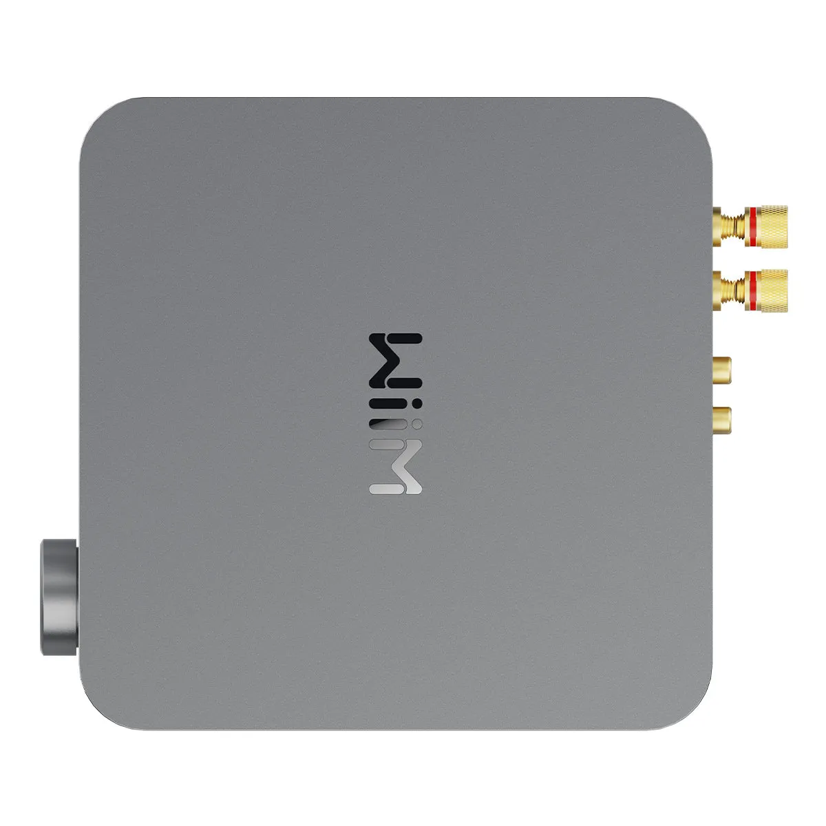 WiiM Amp Multiroom Streaming Amplifier with AirPlay 2, Chromecast, & Voice Control (Grey)