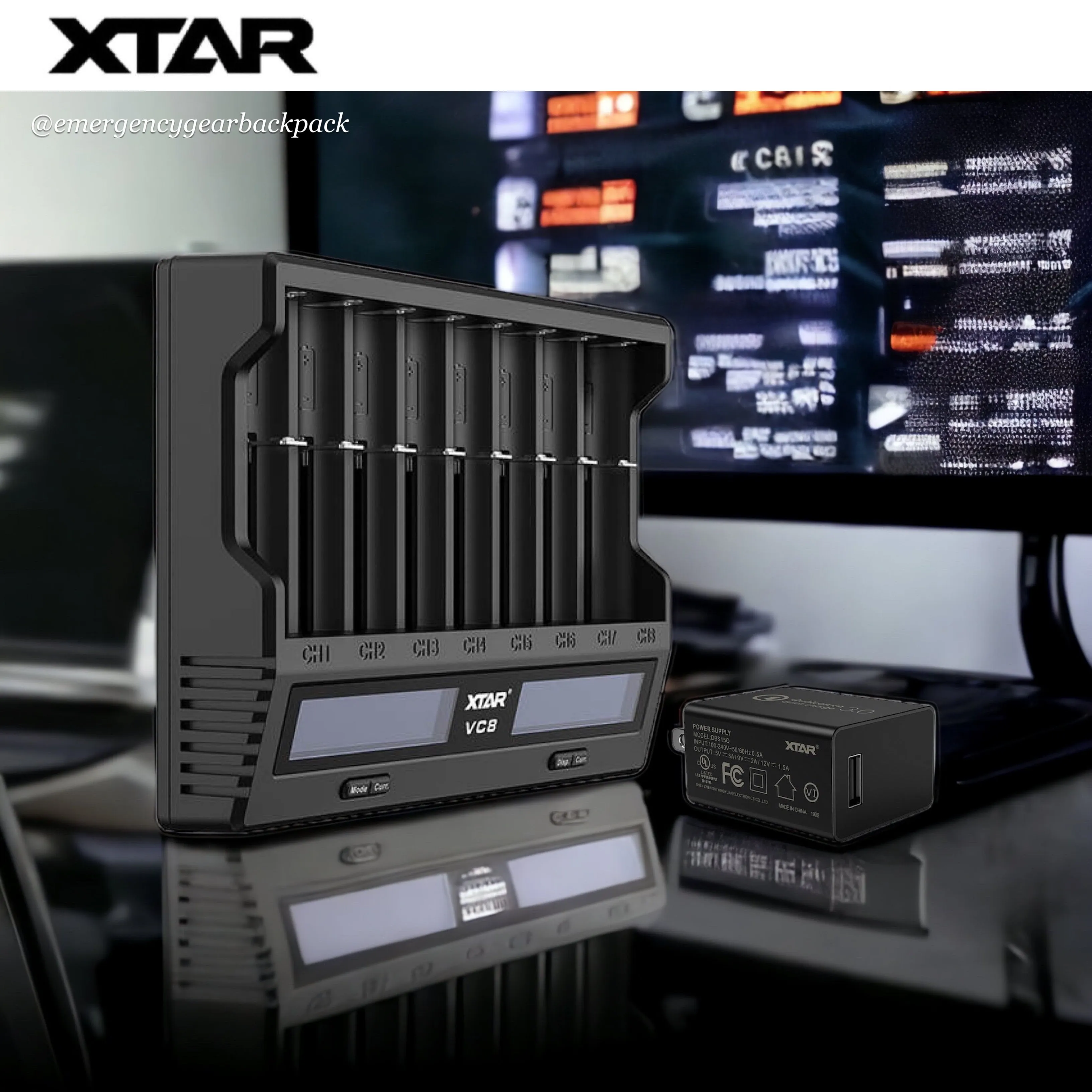 XTAR VC8   18W Wall Adapter QC3.0