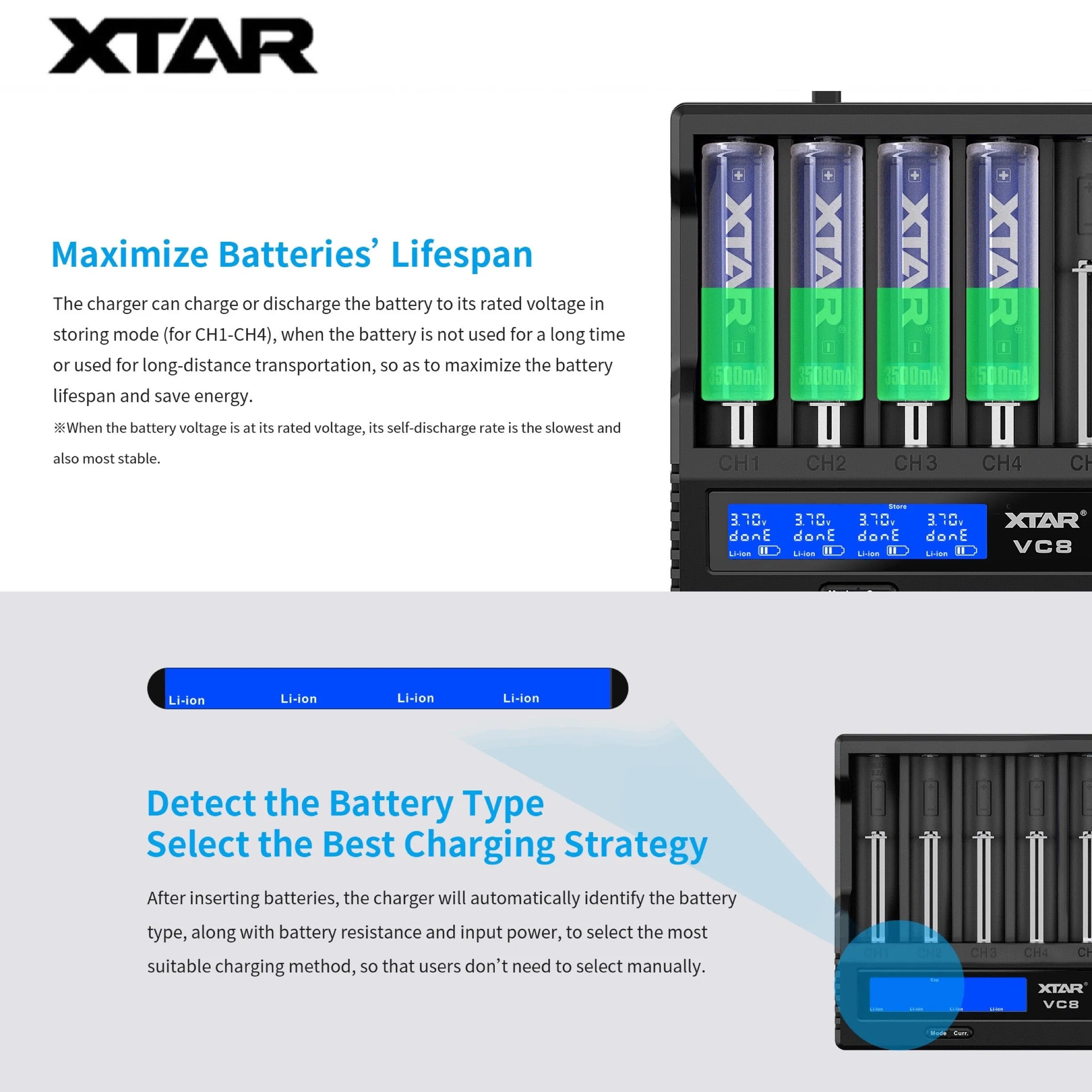 XTAR VC8   18W Wall Adapter QC3.0