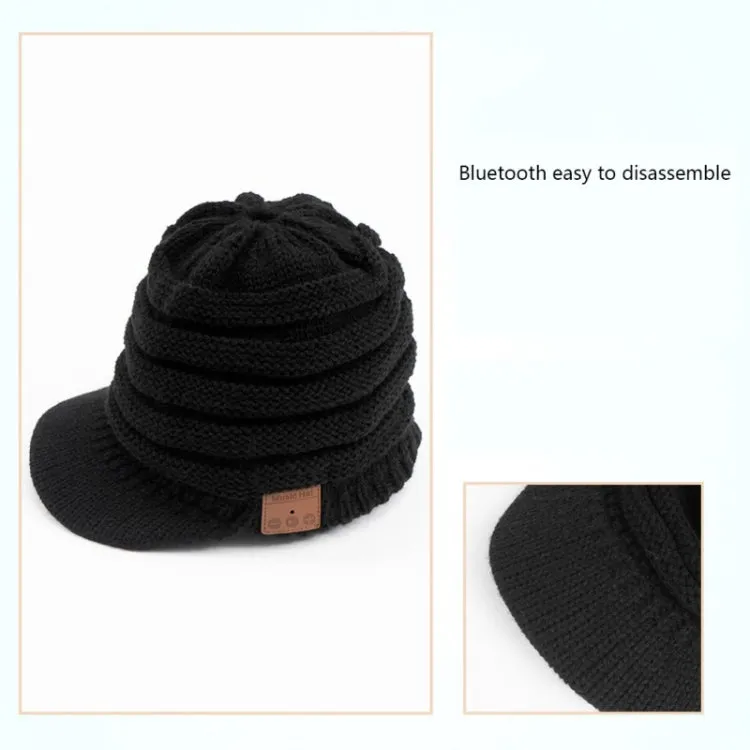 YZ Binaural Call Music Bluetooth Cap Winter Warm Wireless Headset Cap