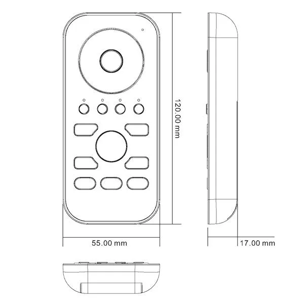 Zigbee Single Coloured LED Remote Controller Havit Lighting - HV9102-ZB-SCREM