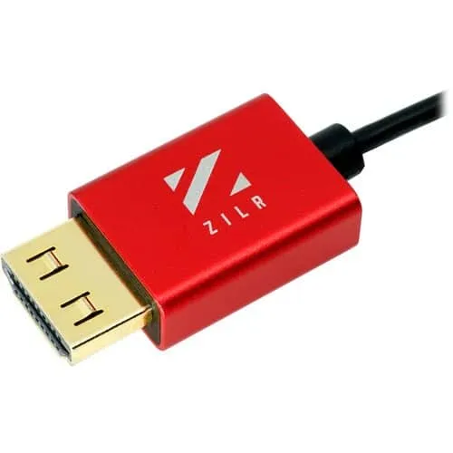 ZILR 8Kp60 Hyper Thin Ultra High Speed HDMI Secure Cable with Ethernet (1m / 3.3ft)