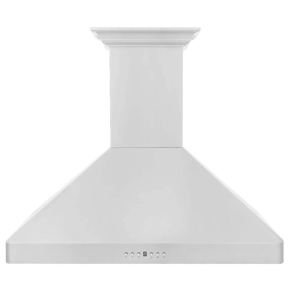ZLINE Wall Mount Range Hood in Stainless Steel with Built-in CrownSound Bluetooth Speakers (KF2CRN-BT)