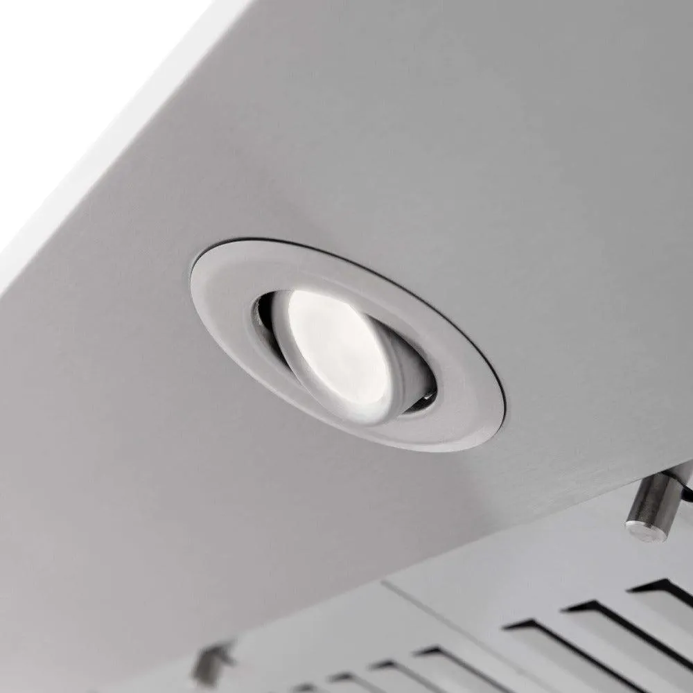 ZLINE Wall Mount Range Hood in Stainless Steel with Built-in CrownSound Bluetooth Speakers (KF2CRN-BT)